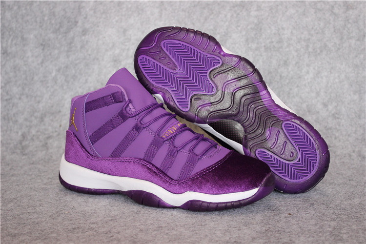 Air Jordan 11 Retro Velvet Purple White Shoes